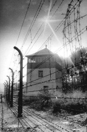 Wachanlagen des KZ Buchenwald Karl Hardt gehört zu den politischen Gefangenen, die nach Beendigung ihrer gerichtlich entschiedenen Haftstrafe in ein KZ eingewiesen werden. Der 41-jährige Mörfelder wird Ende März 1938 vom Butzbacher Gefängnis in das KZ Buchenwald überstellt. Dieses Lager wurde erst Mitte 1937 eröffnet. Hardt bekommt daher noch die niedrige Häftlingsnummer 257. Nach der Reichspogromnacht im November 1938 werden 10.000 jüdische Häftlinge eingeliefert, darunter sind auch drei Mörfelder: Max Strauß, Max Cohn und Adolf Reiß. Ab März 1943 ist auch Jakob Weg als politischer Häftling in diesem KZ. 